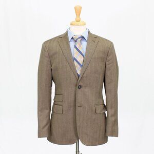 Michael Bastian 40R Brown HB 2-Button Sport Coat Blazer Jacket O856
